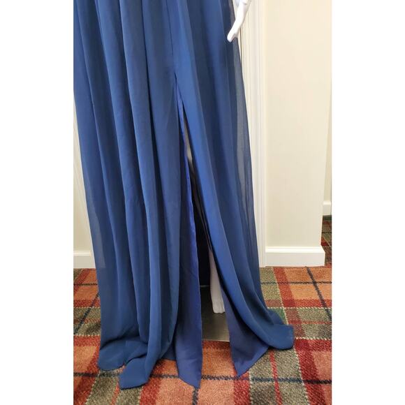 Lulu's Gown Maxi Floor Length Dress Holiday Formal Prom Wedding Bridesmaid Party - Picture 6 of 16